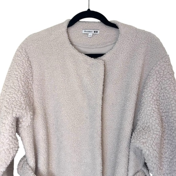 JW Anderson x Uniqlo Women's Sherpa Boa Fleece Belted Jacket- Size Large - Picture 11 of 15